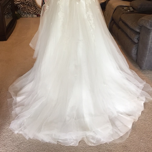 Strapless Full Tulle bottom Dress - Picture 6 of 8